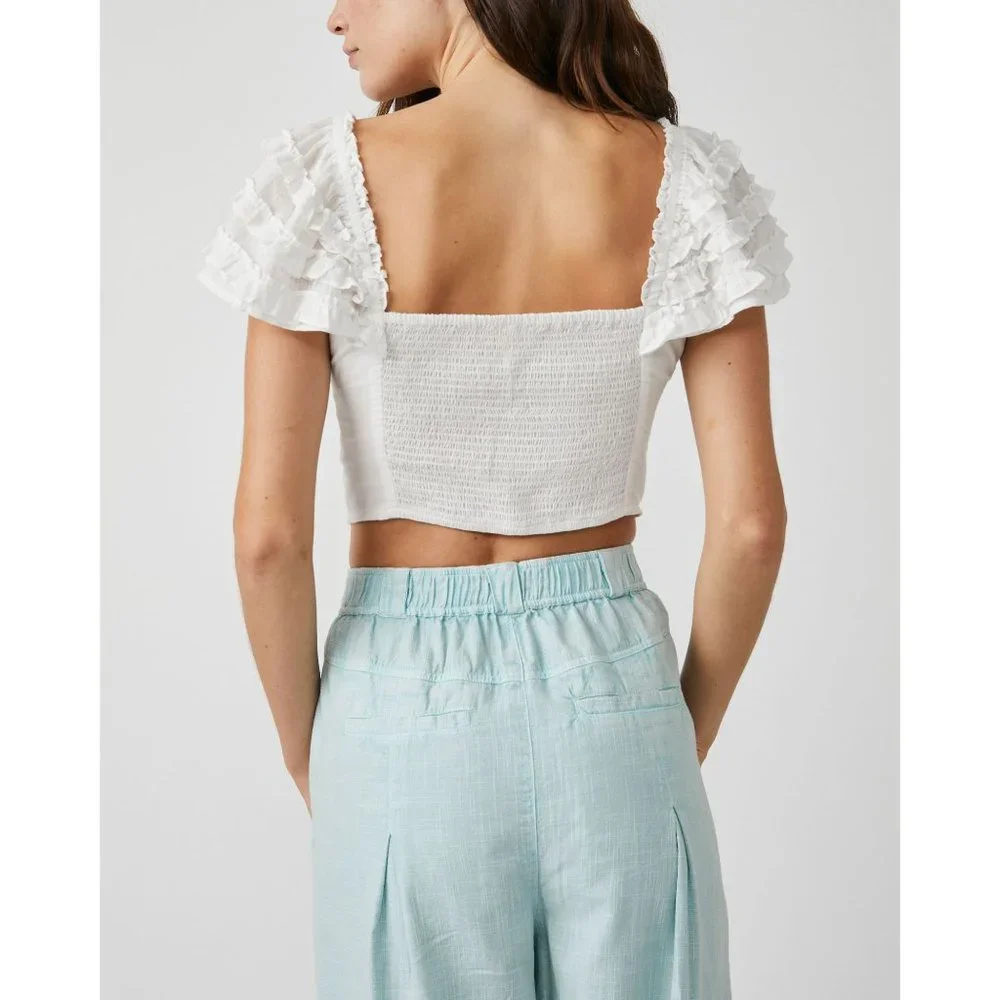 🎉LAST CHANCE🎉 FREE PEOPLE Thank You Very Sweetly / White - Picture 4 of 6